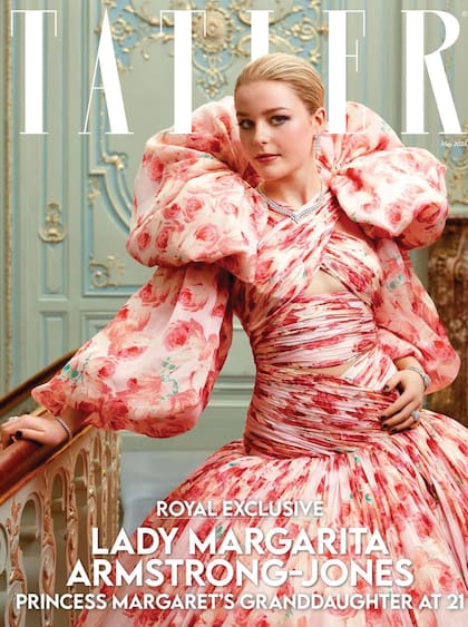 La tapa de Tatler, de marzo de este año, en la que posa radiante.