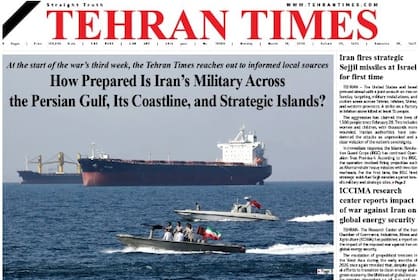 La tapa de Tehran Times que amenaza a Milei