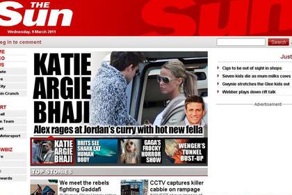 La tapa de The Sun
