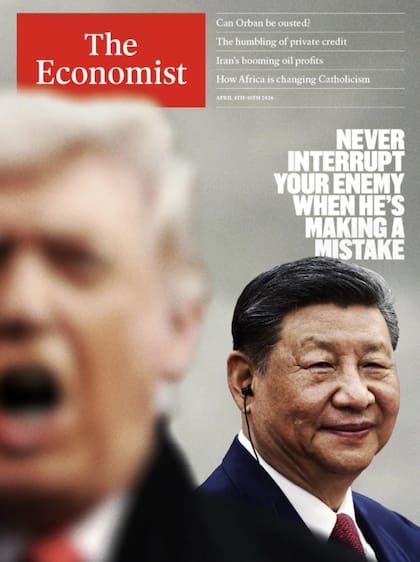 La tapa de The Economist que cita la frase de Napoleón