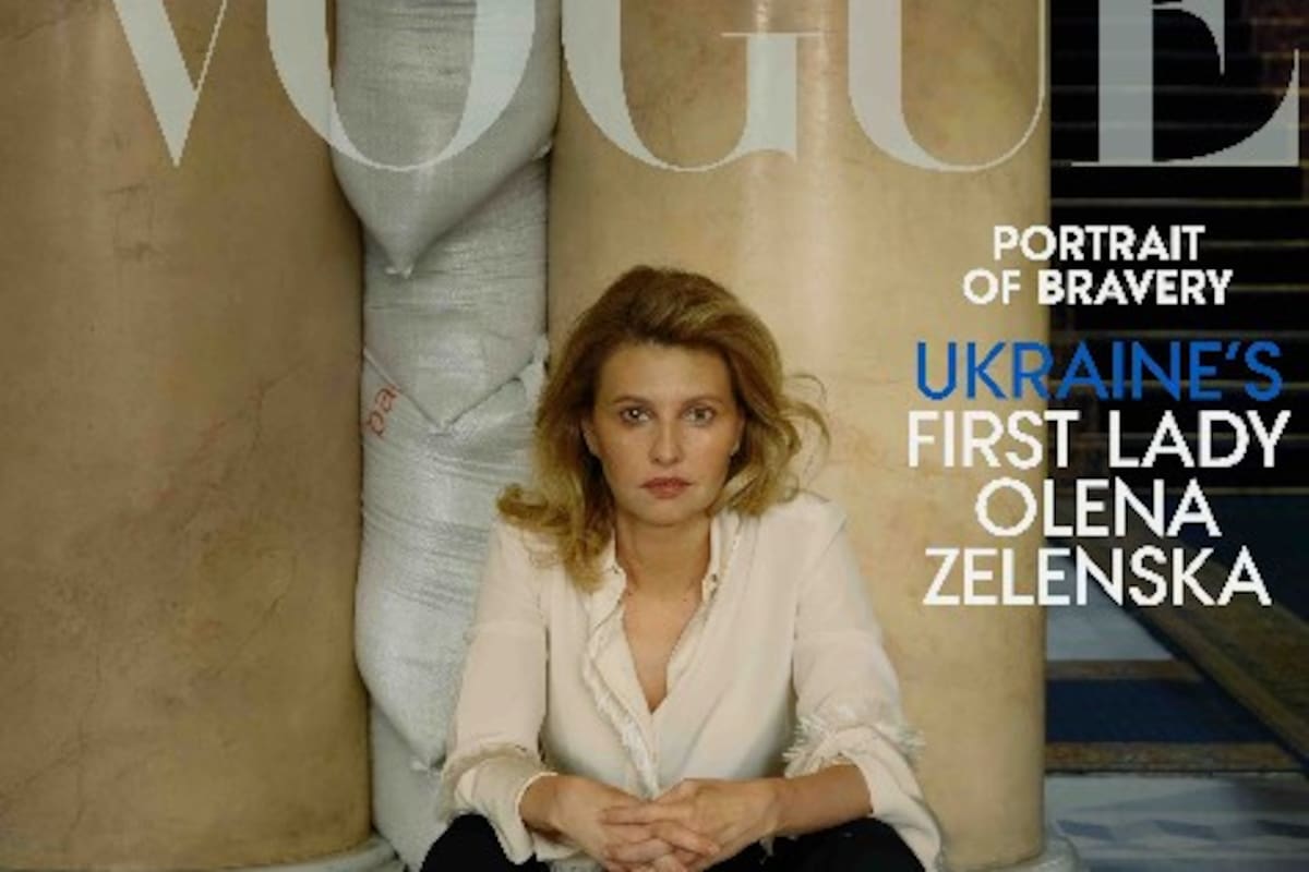 La tapa de Vogue con una entrevista exclusiva a la primera dama de Ucrania Olena Zelenska