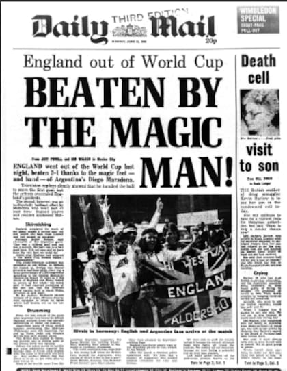 La tapa del Daily Mail anunciaba: "Derrotado por el hombre mágico"