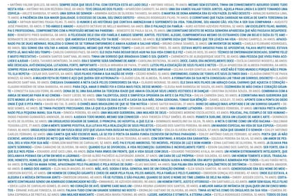 La tapa del diario brasileño OGlobo para homenajear a los fallecidos por coronavirus en su pais