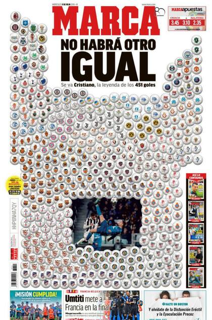La tapa del miércoles: los 451 goles de la leyenda