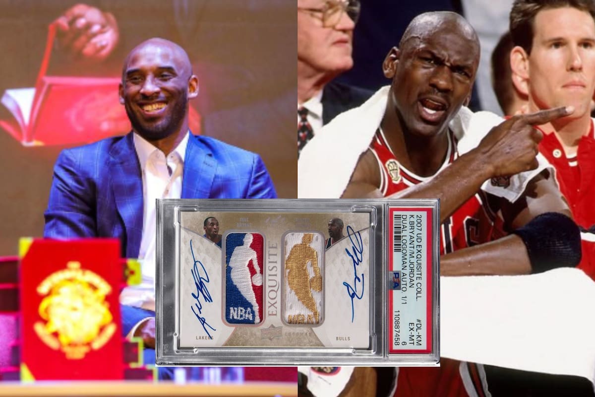 La tarjeta de Kobe Bryant y Michael Jordan acaba de romper un récord internacional (Heritage Auctions/HA.com-Instagram/@kobebryant-@michael_jordann_)