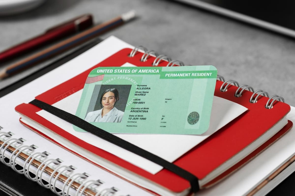 La tarjeta de residencia permanente o green card permite a los migrantes trabajar y vivir en EE.UU. (Archivo)