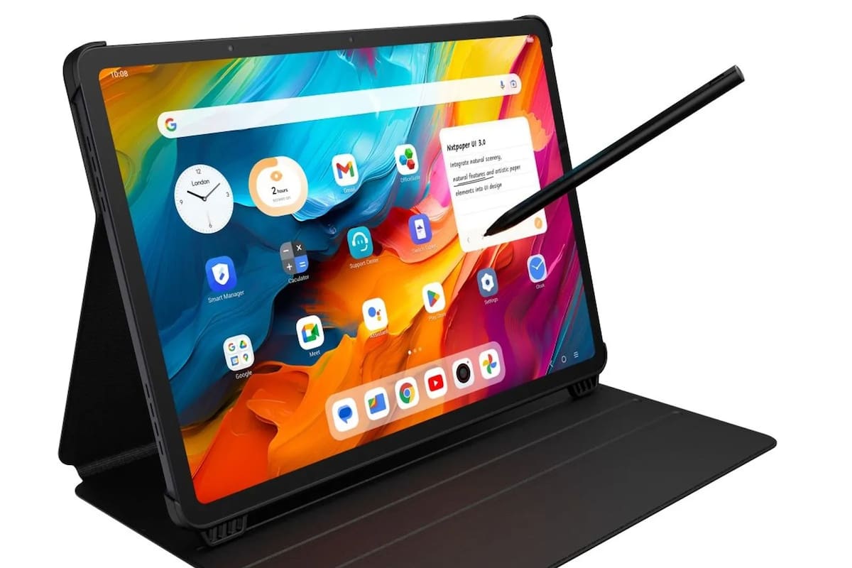 La TCL Nxtpaper 14 tiene un chip Mediatek G99 y una batería de 10.000 mAh que se puede usar para cargar otros dispositivos