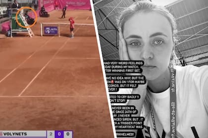 La tenista belga-ucraniana Maryna Zanevska se echó a llorar al escuchar una sirena durante un partido en Francia: "Mi corazón latía a 200 por hora"