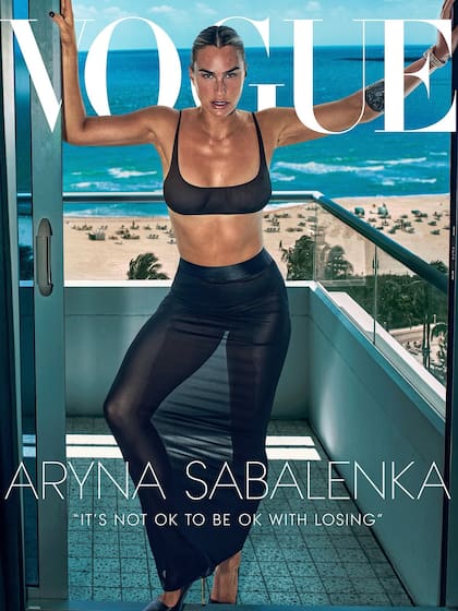 La tenista bielorrusa fue protagonista de la portada digital de Vogue (Foto: Instagram @arynasabalenka)