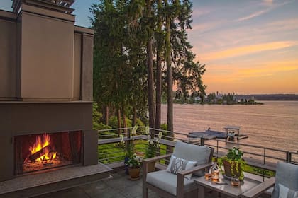La terraza, una de las áreas preferidas del creador de Amazon