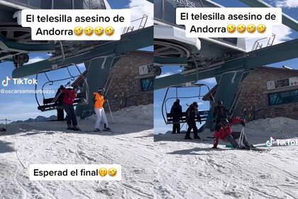 La terrible experiencia en un telesilla de esquí en Europa.