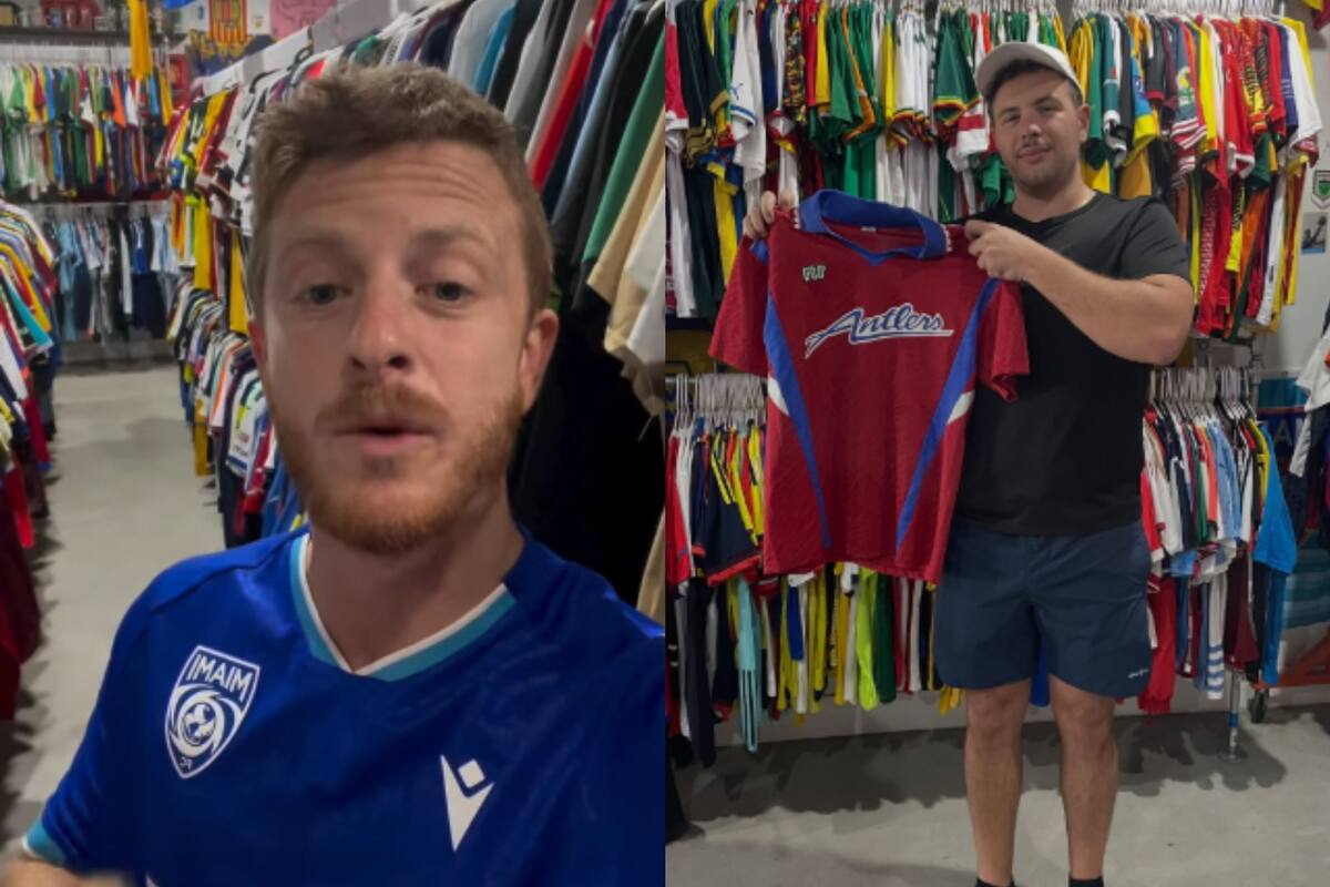 La tienda de camisetas se autonombra como la más grande de todo Estados Unidos con jerseys vintages (Instagram/@golacokits)