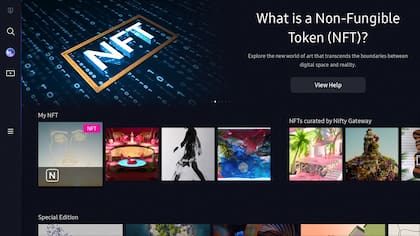 La tienda de NFTs que estará presente en en los nuevos televisores que Samsung presentó en la CES 2022