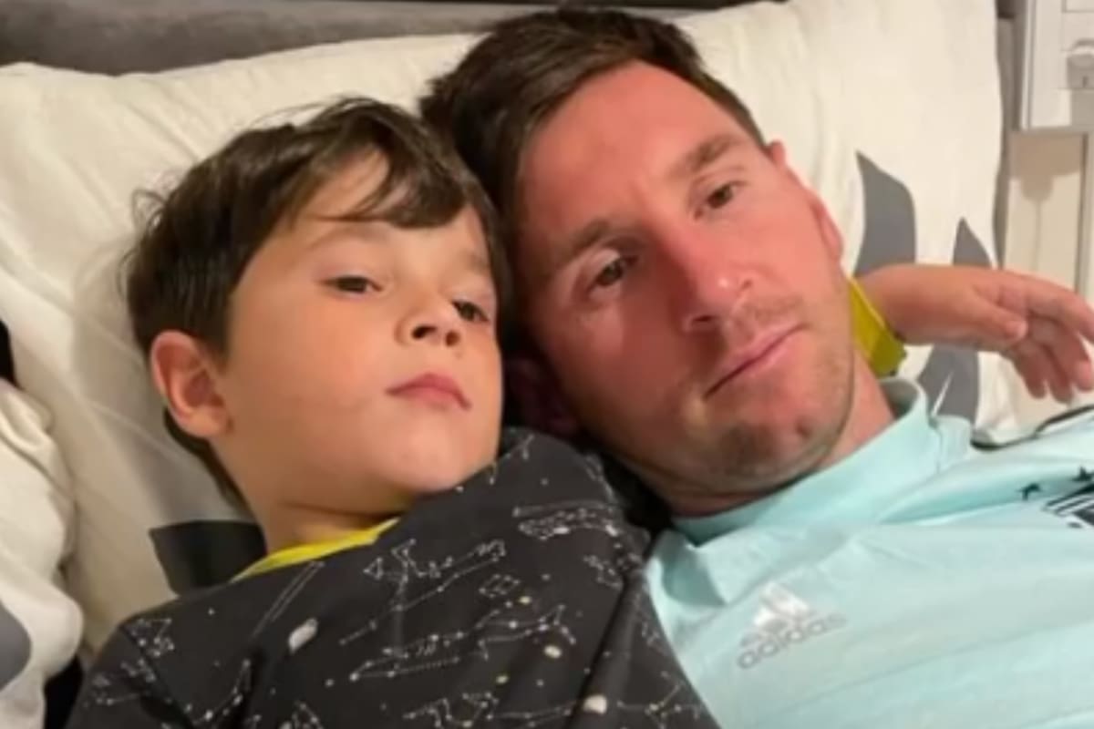 La tierna foto de Messi junto a Mateo que generó furor en las redes