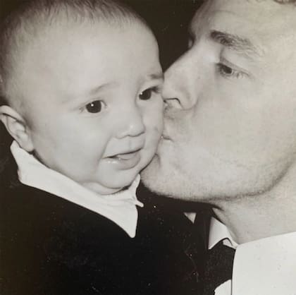 La tierna foto que eligió su padre para saludarlo en Instagram cuando Rocco cumplió 20 años.
