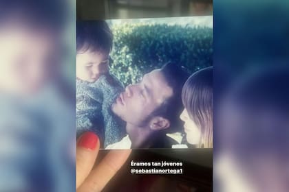 La tierna postal de Guillermina Valdes junto a Sebastián Ortega y su hijo Dante (Foto: Instagram)