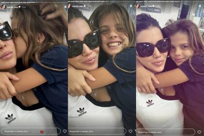 La tierna secuencia de fotos de Wanda Nara y Francesca (Foto: Instagram @wanda_nara)