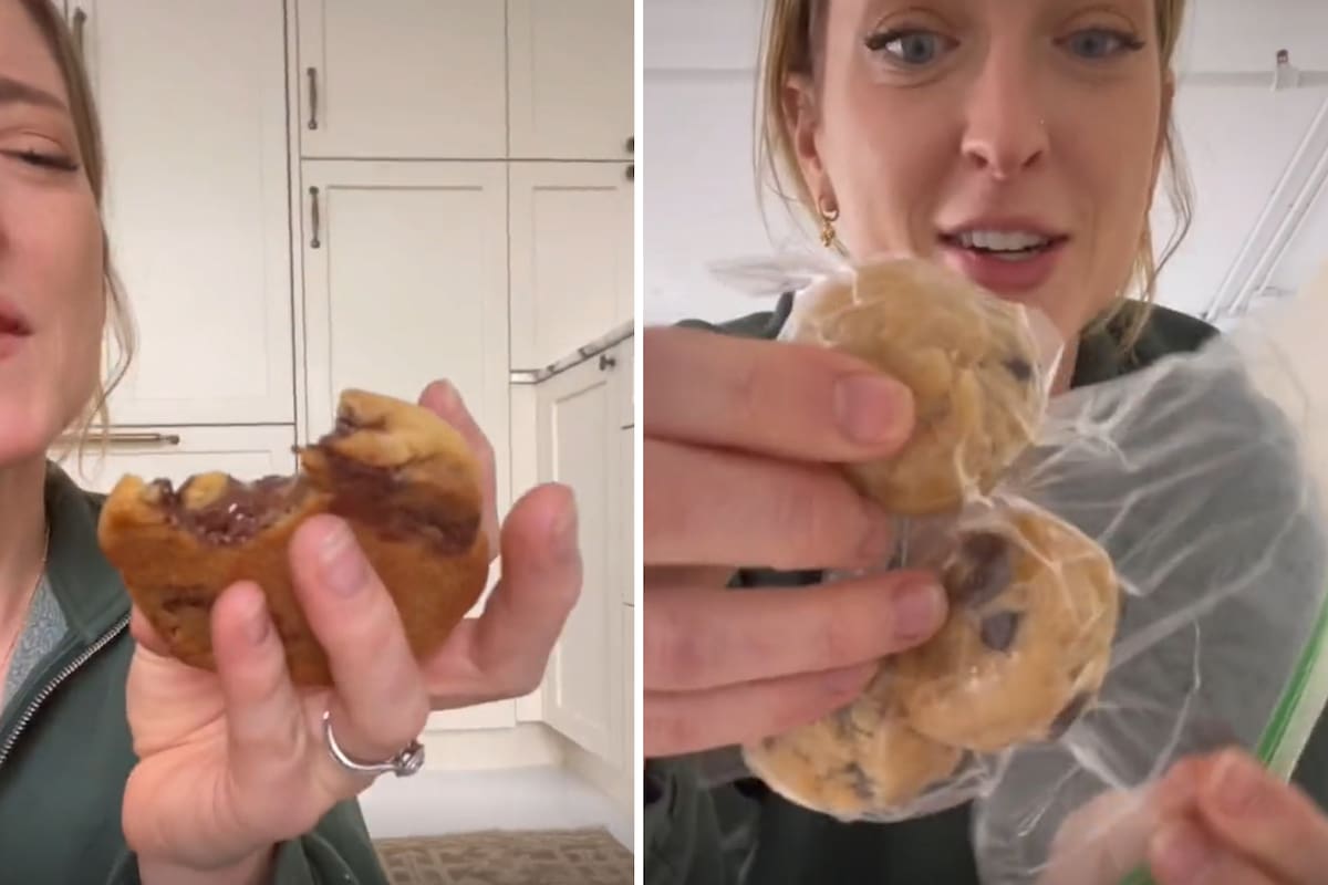 La tiktoker compartió un paso a paso y mostró el resultado: las galletitas parecían recién salidas del horno
