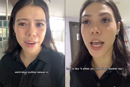 La tiktoker contó cómo fue que le pidieron que se corte las pestañas postizas para el pasaporte