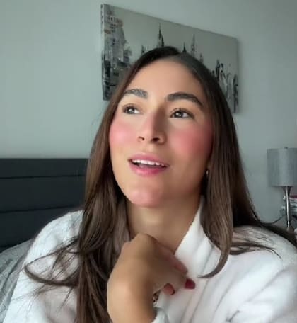 La tiktoker cuenta con casi 100 mil seguidores en esa red social