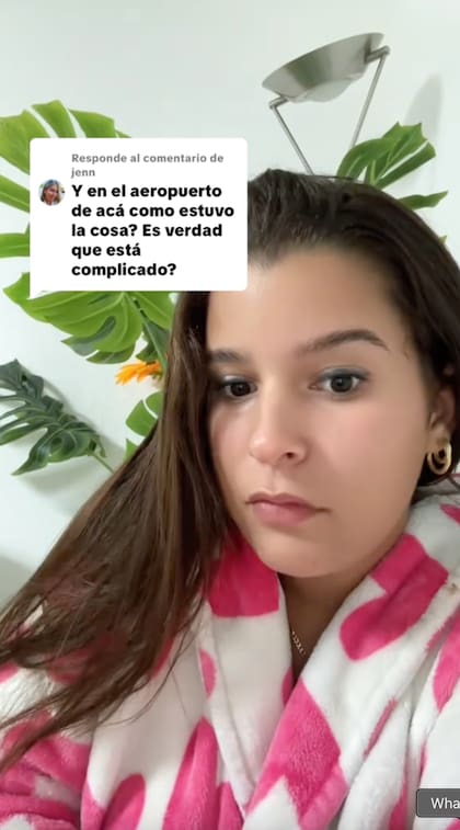 La tiktoker explicó que, a pesar de que a todos los turistas los llevaron al cuartito, no les hicieron preguntas del "otro mundo"
