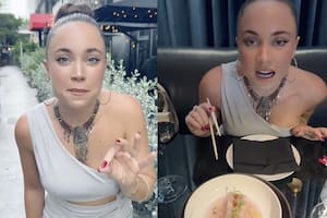 La tiktoker mostró cómo es la comida del restaurante de Bad Bunny y cuánto cuesta