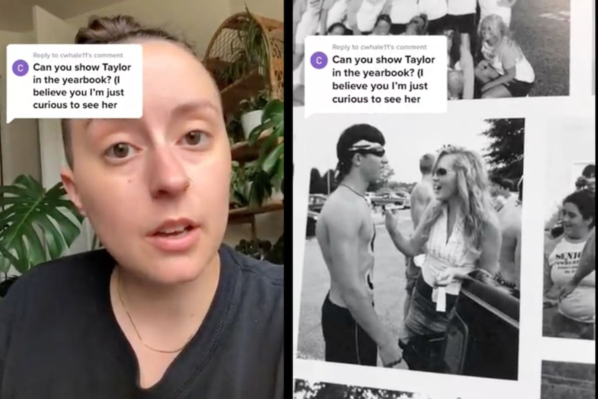 La tiktoker mostró imágenes y anuarios para probar que compartió el colegio secundario con Taylor Swift