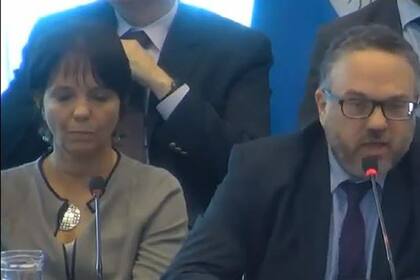 La titular de la AFIP, aparentemente dormida en la sesión que duró más de 12 horas