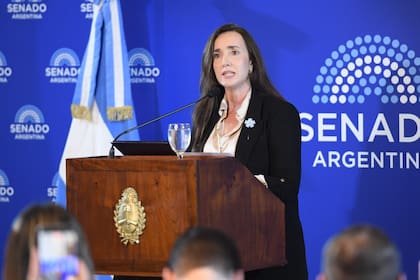 La titular de la Cámara alta, Victoria Villarruel