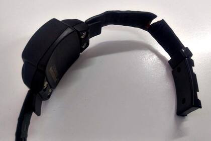 La tobillera que utilizaba Conzi