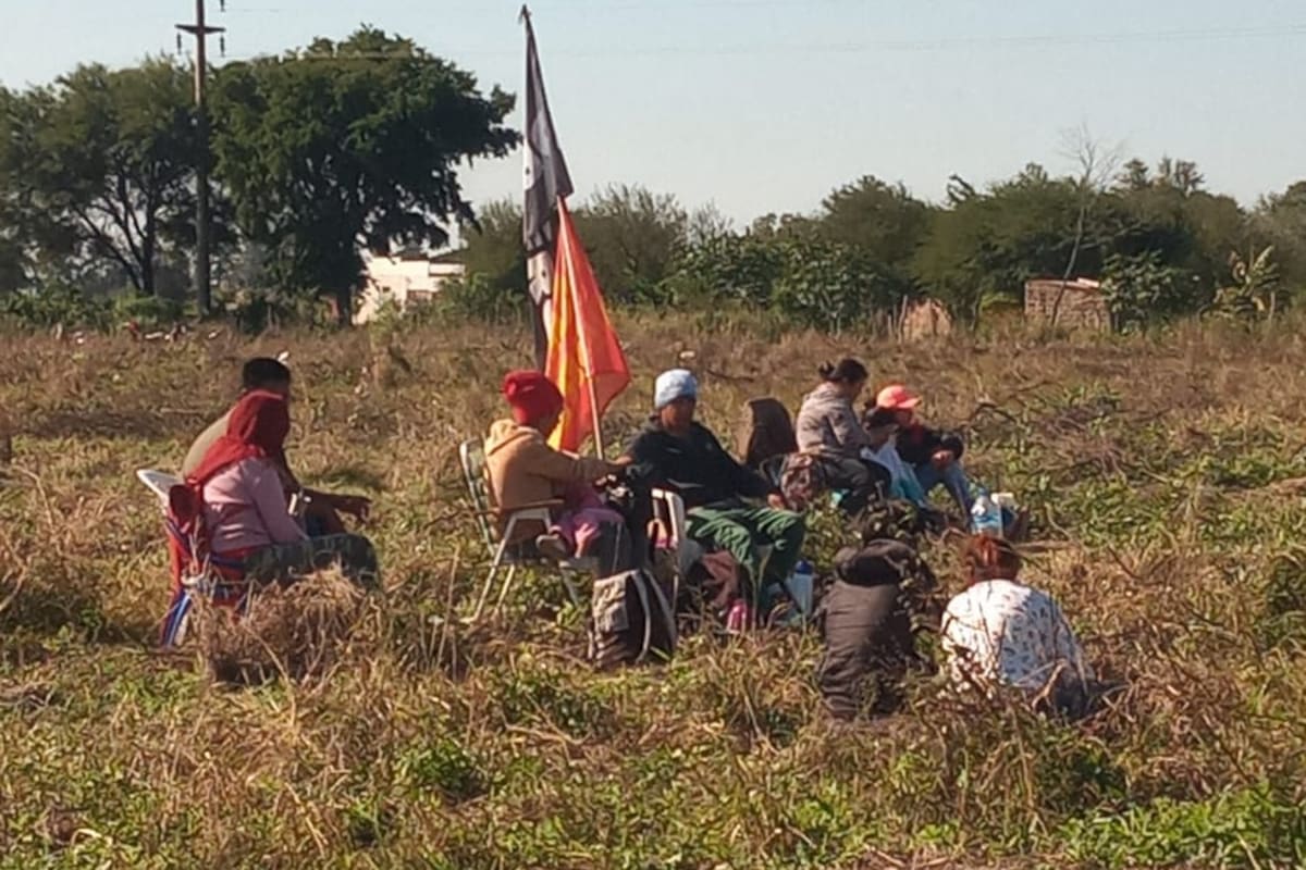 La toma del campo incluyó dos hectáreas. Foto Gabriel Braunschweig