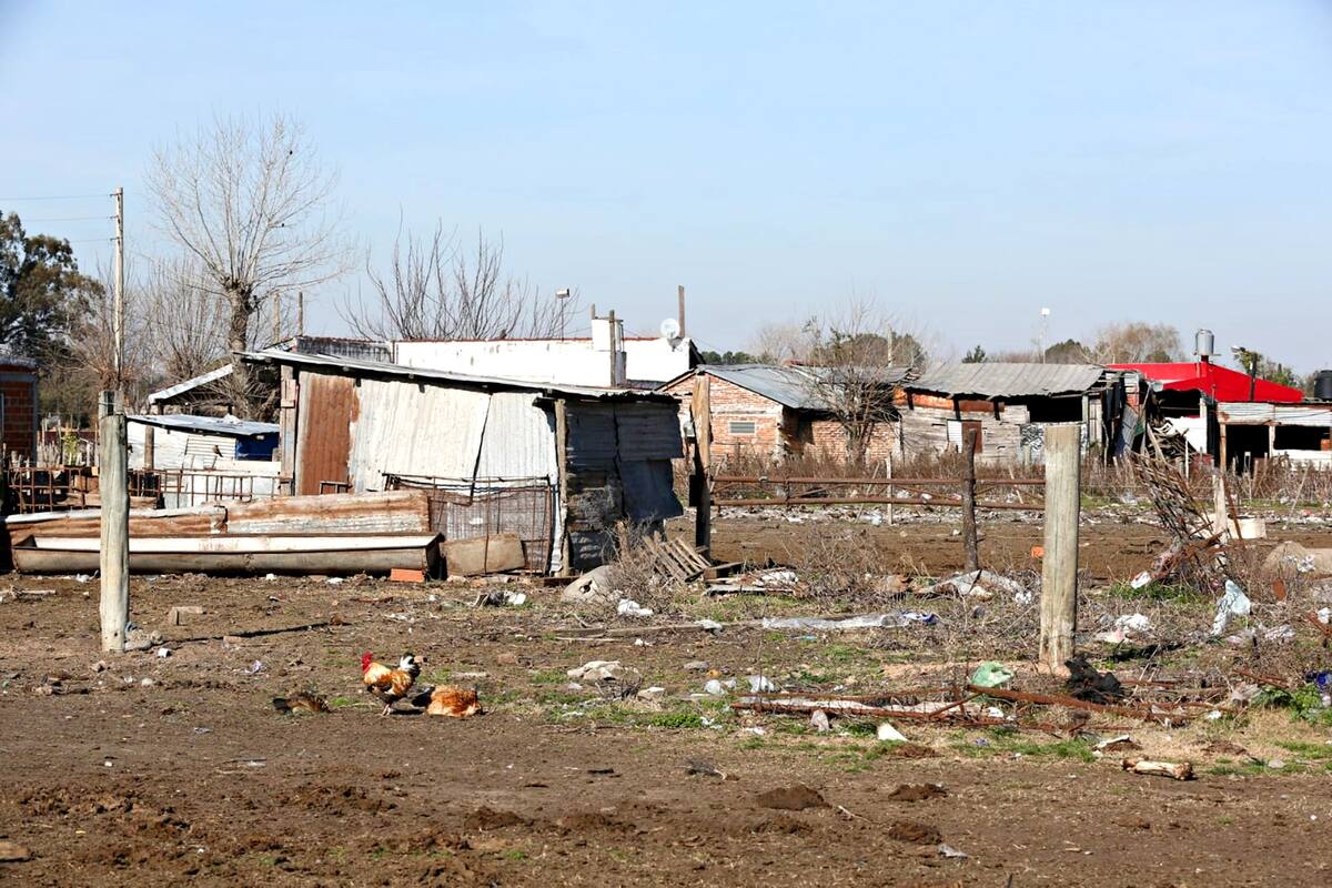 La toma del predio de Guernica, al sur del Gran Buenos Aires, antes del desalojo de 2020