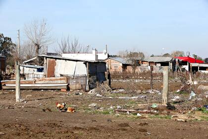La toma del predio de Guernica, al sur del Gran Buenos Aires, antes del desalojo de 2020