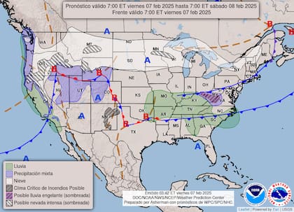 La tormenta invernal afectará a California hasta la tarde del viernes 7 de febrero