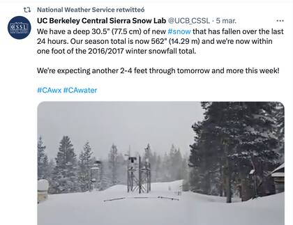 La tormenta invernal afectó diferentes partes de Estados Unidos durante el fin de semana