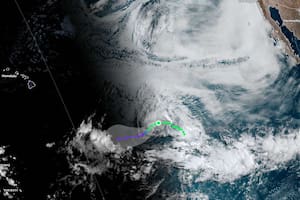 La trayectoria de la tormenta tropical Amanda en el océano Pacífico