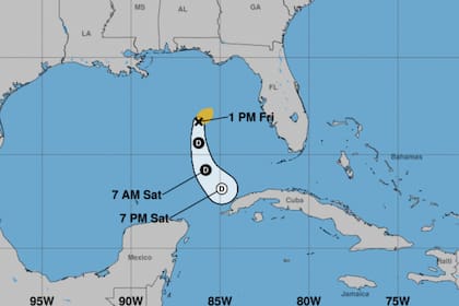 La tormenta tropical Arlene avanza sobre el Golfo de México