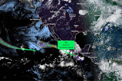 La tormenta tropical Ivo comenzó a organizarse en aguas del océano Pacífico