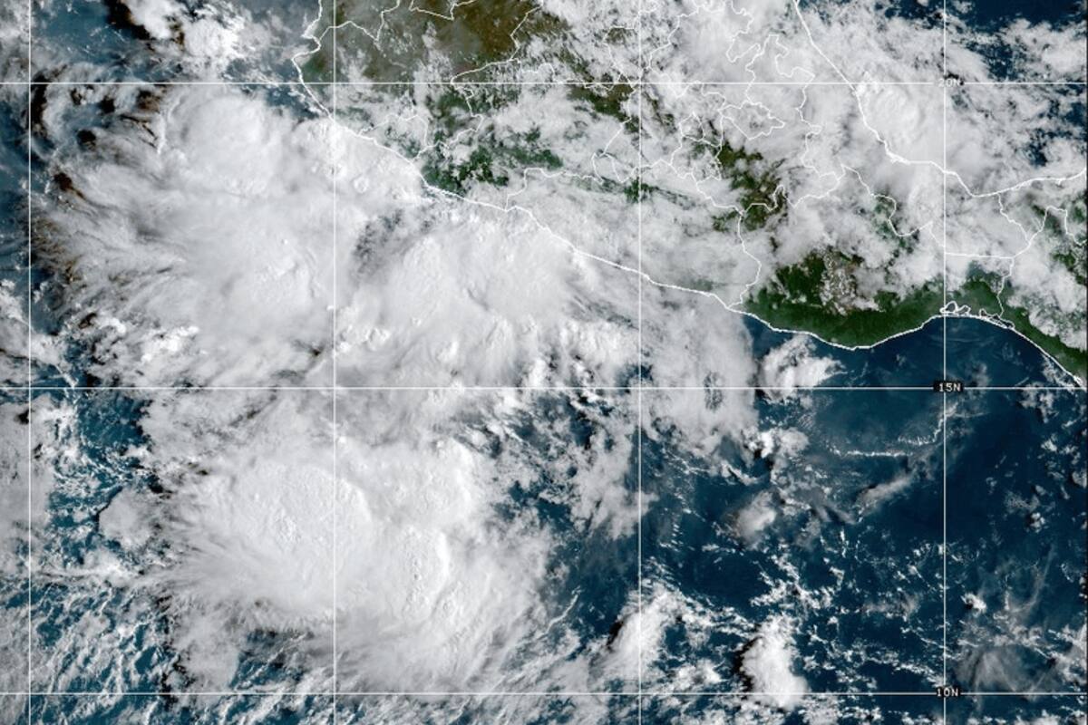 La tormenta tropical Mario se forma en costas del Pacífico mexicano