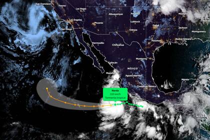 La tormenta tropical Narda se fortalece en el océano Pacífico oriental y se proyecta que alcance la categoría de huracán durante la jornada de este martes