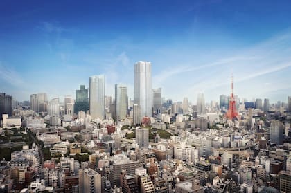 La torre "A District" diseñado por "Pelli Clarke & Partners" es la más alta de Tokio