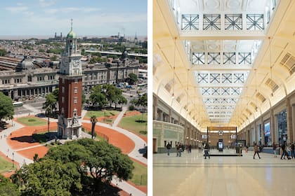 La Torre de los Ingleses y la estación de tren de Retiro fueron de las primeras construcciones que se hicieron en el barrio, en la primera década del 1900