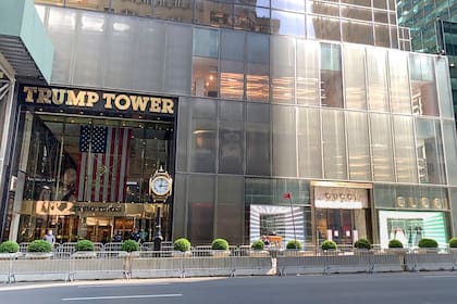 La torre Trump, sobre la Quinta Avenida.