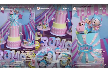 La torta de cumpleaños y el candy bar