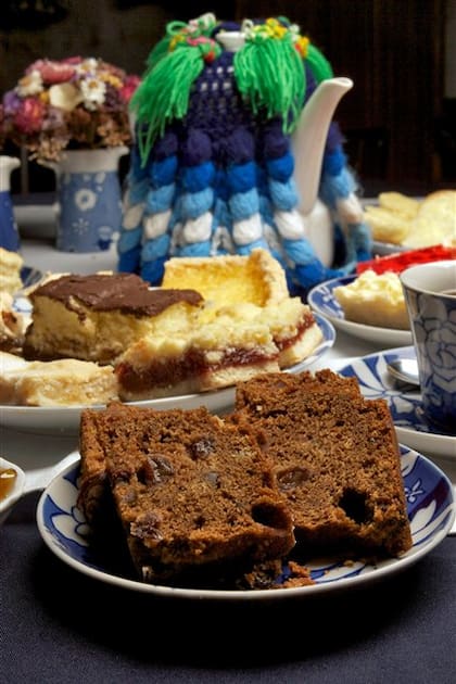 La torta negra que acompaña el té galés; otra postal de la comunidad galesa en el sur del país