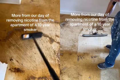 La trabajadora contó que se trató de una casa en la que vivió un fumador por 10 años