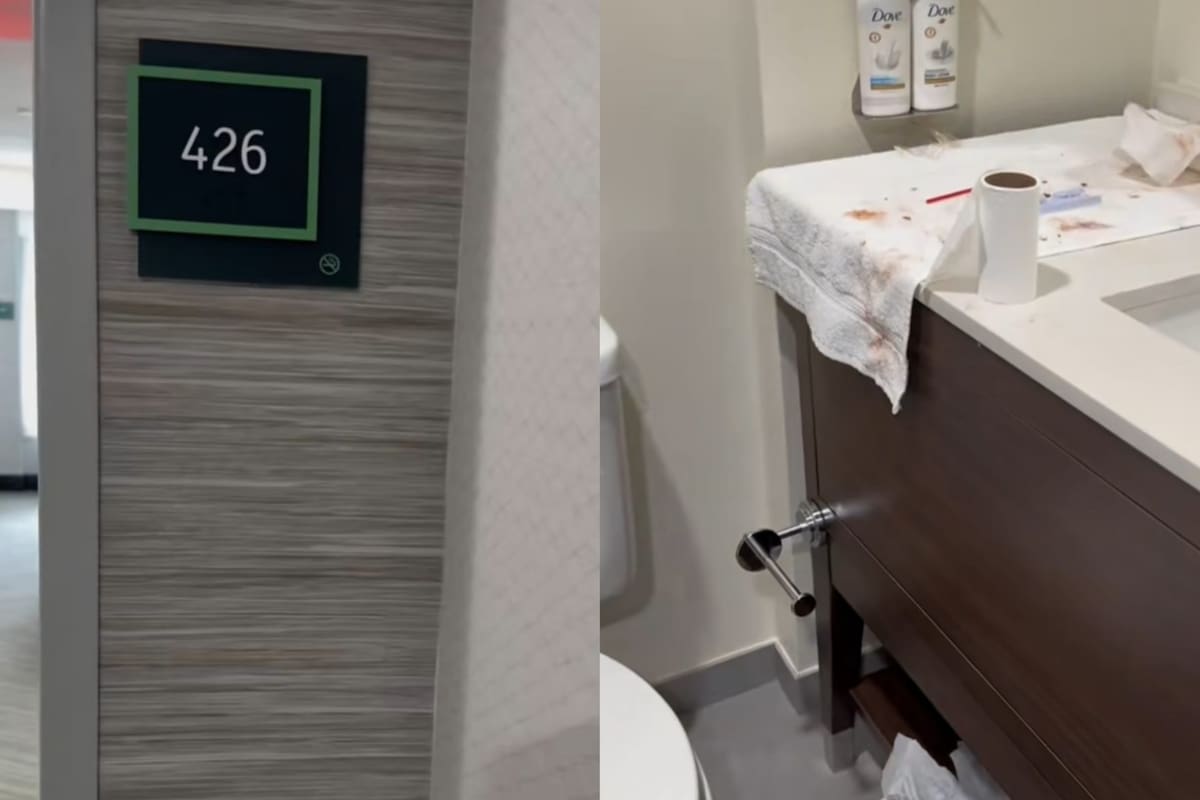 La trabajadora mostró cómo dejaron la habitación de un hotel y se volvió viral
