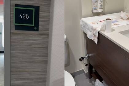 La trabajadora mostró cómo dejaron la habitación de un hotel y se volvió viral