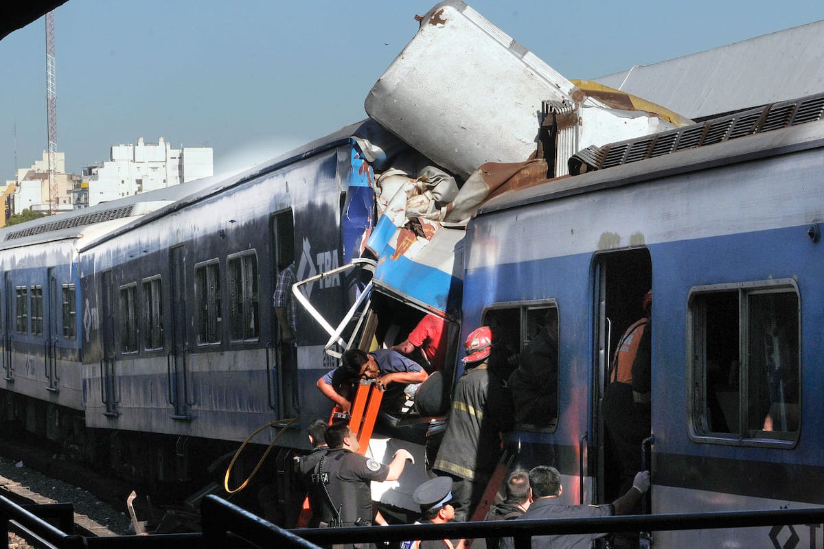 La tragedia ferroviaria de la línea Sarmiento de Once, que dejó un saldo de 51 muertos en 2012