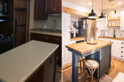 La transformación de la cocina del motorhome